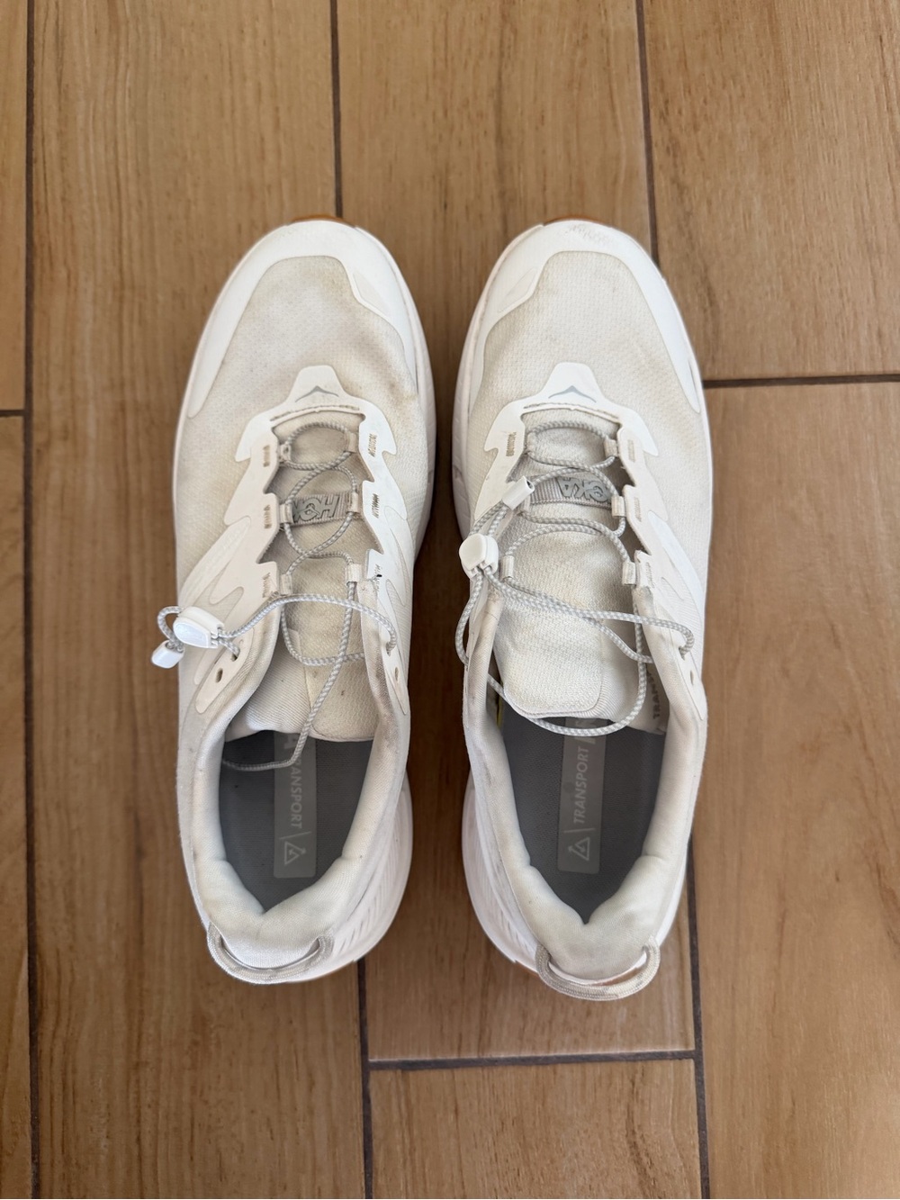 Hoka Men's White/Tan Athletic Sneakers